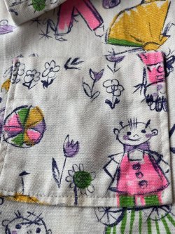 画像7: CHILDREN'S ”お絵描き柄” KIDS VINTAGE DRESS 