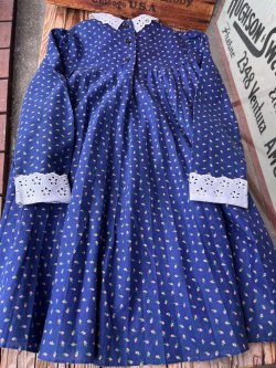 画像2: LOVE ”SMALL FLORAL PATTERN" KIDS VINTAGE DRESS 