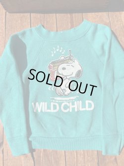 画像1: PEANUTS "MADE IN USA" KIDS VINTAGE SWEAT SHIRTS