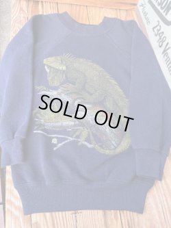 画像1: イグアナ "MADE IN USA" KIDS VINTAGE SWEAT SHIRTS