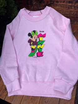 画像1: MINNIE MOUSE "MADE IN USA" KIDS VINTAGE SWEAT