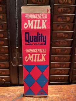 画像1: QUALITY DAIRY FARMS 1970'S MILK PAPER PACK #1
