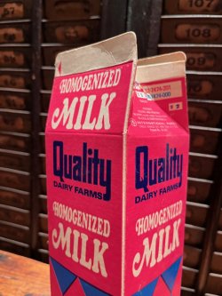 画像5: QUALITY DAIRY FARMS 1970'S MILK PAPER PACK #1