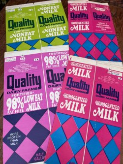 画像7: QUALITY DAIRY FARMS 1970'S LOFAT MILK PAPER PACK 