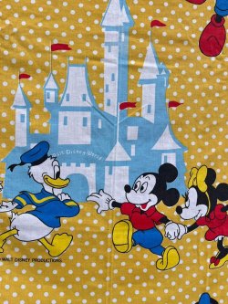 画像5: DISNEY "DISNEYLAND🏰" VINTAGE TWIN FLAT SHEETS