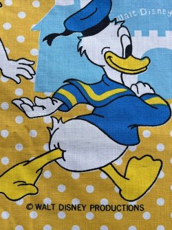 画像8: DISNEY "DISNEYLAND🏰" VINTAGE TWIN FLAT SHEETS