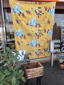 画像1: DISNEY "DISNEYLAND🏰" VINTAGE TWIN FLAT SHEETS