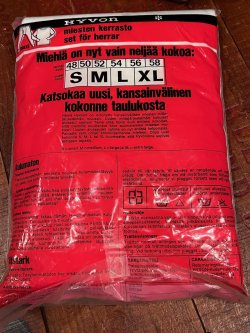 画像6: HYVON "MADE IN FINLAND"  1970'S D.STOCK LONG SLEEVE T-SHIRTS ＋ PANTS SET