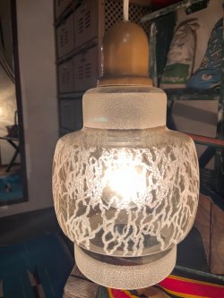 画像4: SCANDINAVIAN "CRACKLE GLASS" PENDANT  LAMP
