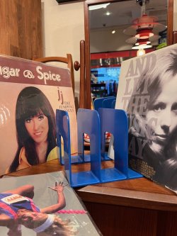 画像13: GUSTAVSBERG MIDCENTURY MODERN "BLUE" RECORD HOLDER