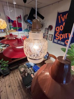 画像14: SCANDINAVIAN "CRACKLE GLASS" PENDANT  LAMP