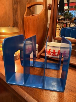 画像4: GUSTAVSBERG MIDCENTURY MODERN "BLUE" RECORD HOLDER