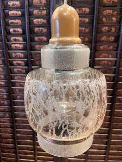 画像7: SCANDINAVIAN "CRACKLE GLASS" PENDANT  LAMP