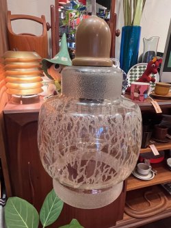 画像10: SCANDINAVIAN "CRACKLE GLASS" PENDANT  LAMP