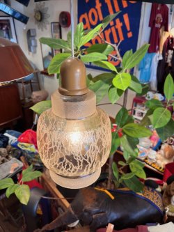 画像3: SCANDINAVIAN "CRACKLE GLASS" PENDANT  LAMP