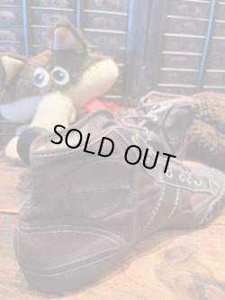 画像6: ECLIPSE  "MADE IN USA" 1950'S BROWN CANVAS SHOES