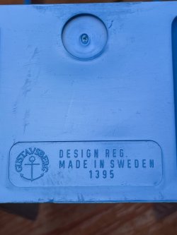 画像9: GUSTAVSBERG MIDCENTURY MODERN "BLUE" RECORD HOLDER