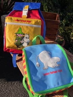 画像12: MOOMIN "LASTEN PARHAAT KIRJAT"  00'S FINNISH KIDS USED BACKPACK 