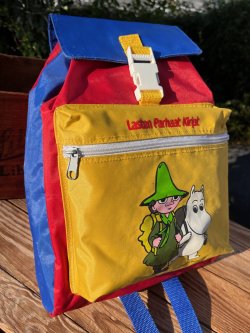 画像3: MOOMIN "LASTEN PARHAAT KIRJAT" 90'S FINNISH KIDS USED BACKPACK 