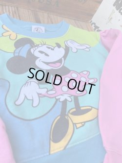 画像3: MINNIE MOUSE "MULTI COLOR🎪" KIDS USED SWEAT SHIRTS 