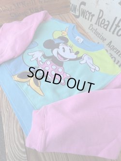 画像7: MINNIE MOUSE "MULTI COLOR🎪" KIDS USED SWEAT SHIRTS 