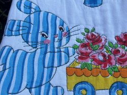 画像9: DREAM ANIMALS (ᵔᴥᵔ) VINTAGE  BABY QUILT BLANKET