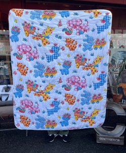画像2: DREAM ANIMALS (ᵔᴥᵔ) VINTAGE  BABY QUILT BLANKET