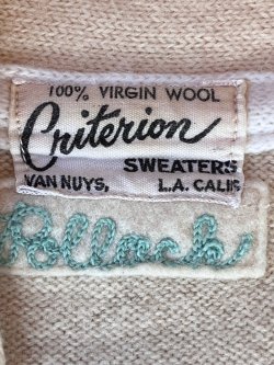 画像4: CRITERION SWEATERS "DIRIGEANTS" KIDS 1960'S VARSITY CARDIGAN