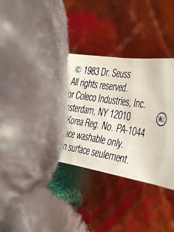 画像5: DR.SEUSS "HORTON HATCHES THE EGG" 1983'S D.STOCK PLUSH DOLL