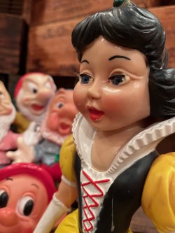 画像2: SNOW WHITE ＋ SEVEN DWARFS "MADE IN ITALY" 1960'S LEDRAPLASTIC FIGURE SET