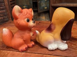 画像4: THE FOX AND THE HOUND "MADE IN ITALY" 1980'S LEDRAPLASTIC FIGURE SET