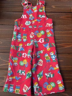 画像1: JACKI'S ALPHABET🍪 KIDS VINTAGE OVERALL 