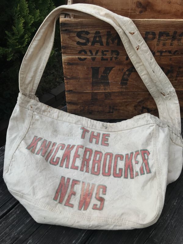 THE KNICKERBOCKER NEWS VINTAGE NEWSPAPER BAG - COME TOGETHER
