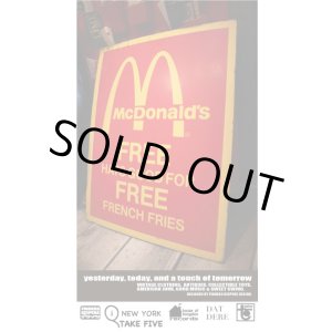画像: McDONALD'S GOOD FOR FREE FRENCH FRIES SIGN BOARD