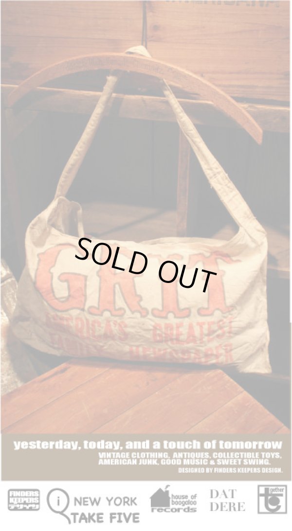 画像1: GRIT VINTAGE NEWSPAPER BAG