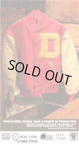 画像: GENUINE GLUV ELF LEATHER "D" VARSITY JACKET