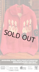 画像: VINTAGE "BOWLING RED" COWICHAN SWEATER