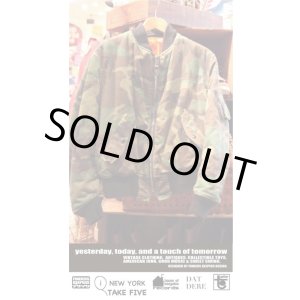 画像: ALPHA USED CAMOFLAGE COTTON MA-1JACKET