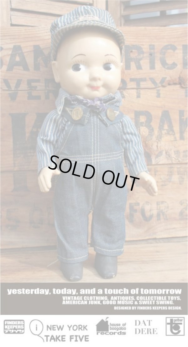 画像1: BUDDY LEE 1950'S HICKORY ENGINEER DOLL