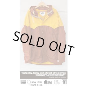 画像: WOOLRICH "BROWN × YELLOW" USED MOUNTAIN PARKA 