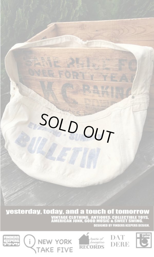 画像1: BULLETIN  VINTAGE NEWSPAPER BAG