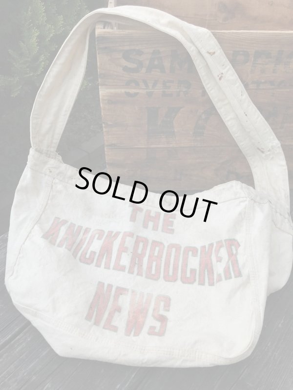 画像1: THE KNICKERBOCKER NEWS VINTAGE NEWSPAPER BAG