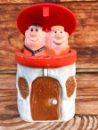 画像1: THE FLINTSTONES 1973'S "FRED & BARNEY" POP'N SQUEAK TOY