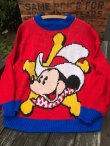 画像1: MICKEY MOUSE "COWBOY" VINTAGE SWEATER