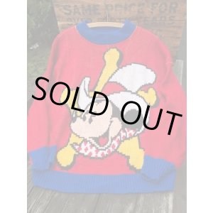 画像: MICKEY MOUSE "COWBOY" VINTAGE SWEATER