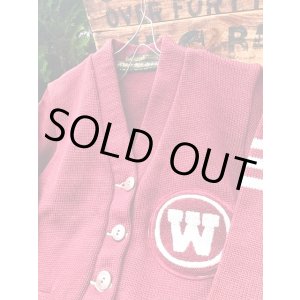 画像: OCTONEK KNITTING CO. KIDS VINTAGE LETTERED CARDIGAN