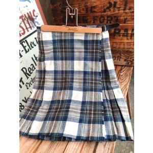 画像: TARTAN CHECK "MADE IN UK" WOOL SKIRT