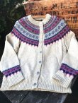 画像1: EDDIE BAUER 1980'S KINIT CARDIGAN