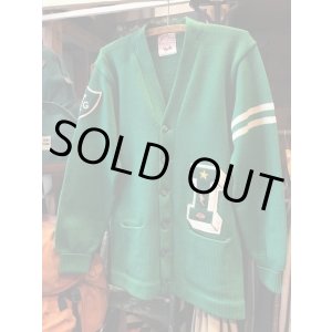 画像: ALVION KNITTING MILLS VINTAGE LETTERED CARDIGAN