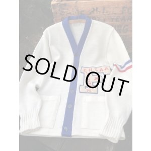画像: COANE "CHSAA" VINTAGE LETTERED CARDIGAN